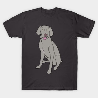 Weimaraner Silver Gray Puppy Dog Lover T-Shirt